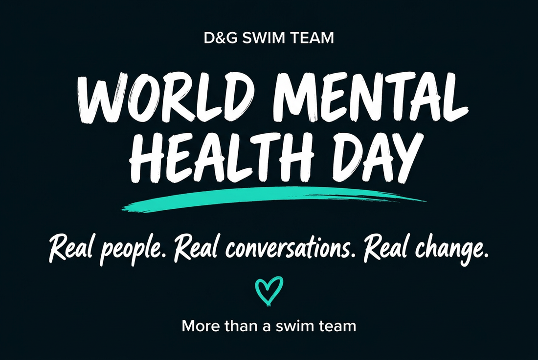 World Mental Health Day. Real people. Real conversations. Real change. More than a swim team.