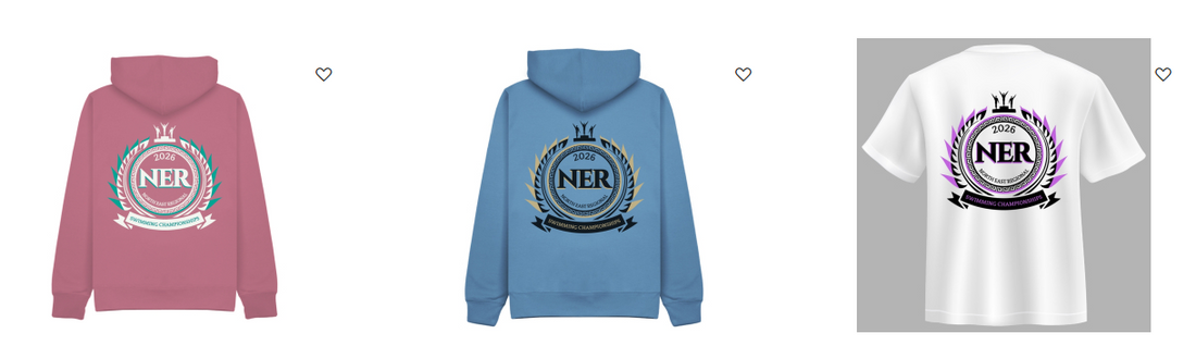 NER Long Course 2026 meet hoodie from Ness Swimwear