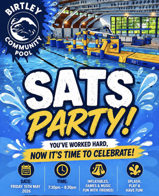 SATs Inflatable Party at Birtley Community Pool – Friday 15 May