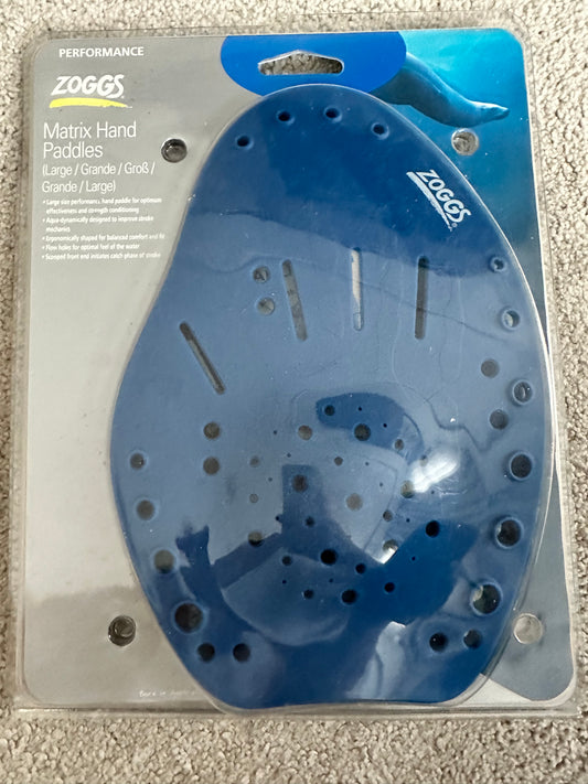 New Zoggs Large Matrix Hand Paddles